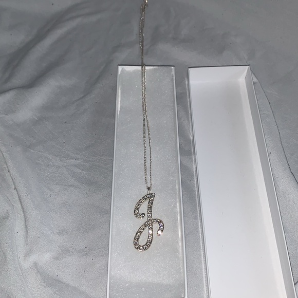 Sparkly initial J necklace. NIB - Picture 2 of 2